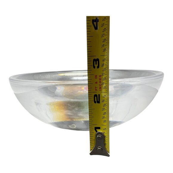 KOSTA BODA Bertil Vallien Face in Bottom Glass Bowl #59280 Signed - Picture 7 of 9